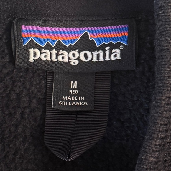 Patagonia Mens Better Sweater Black Fleece Vest Size Medium - Picture 15 of 16